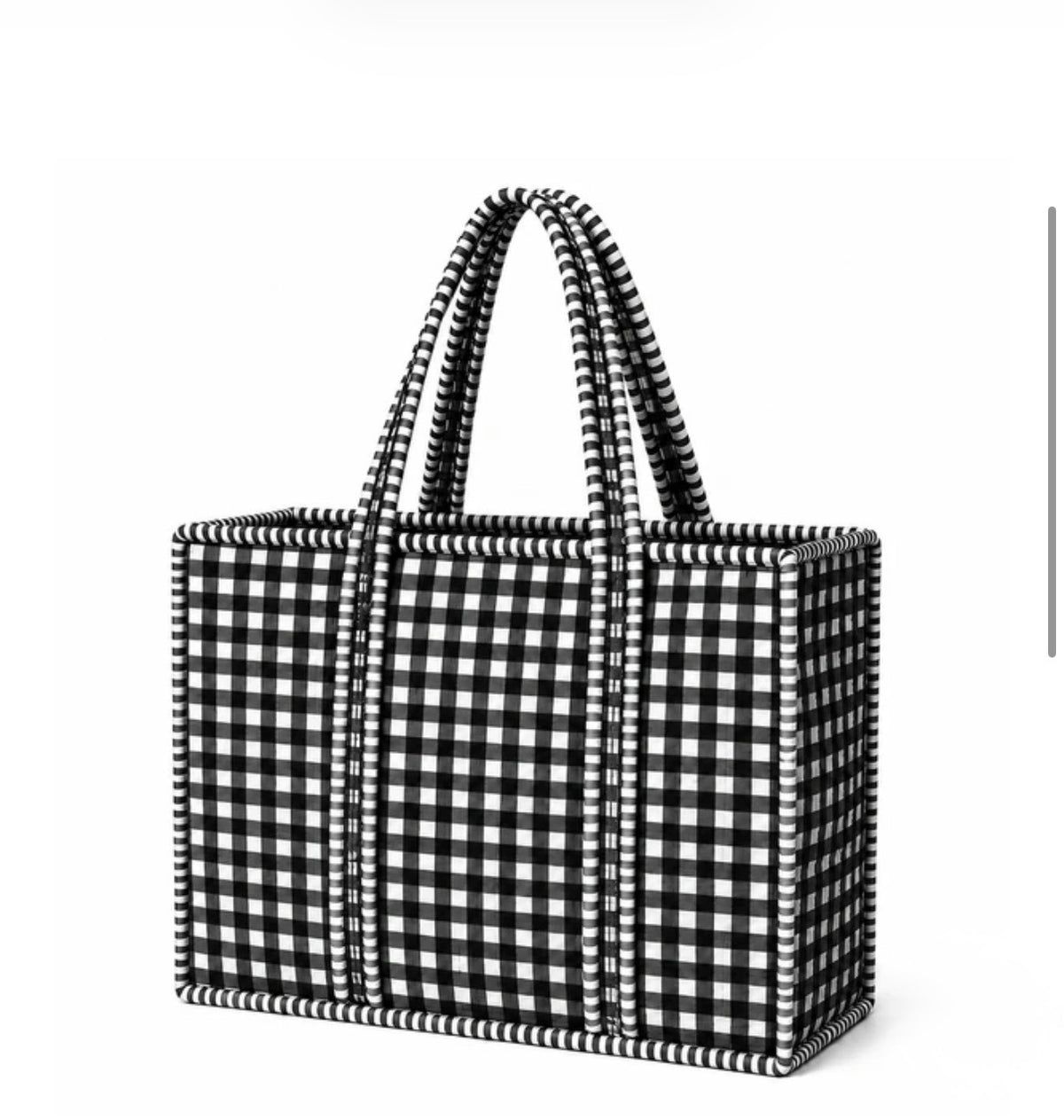 Mini Midnight Gingham Tote Bag
